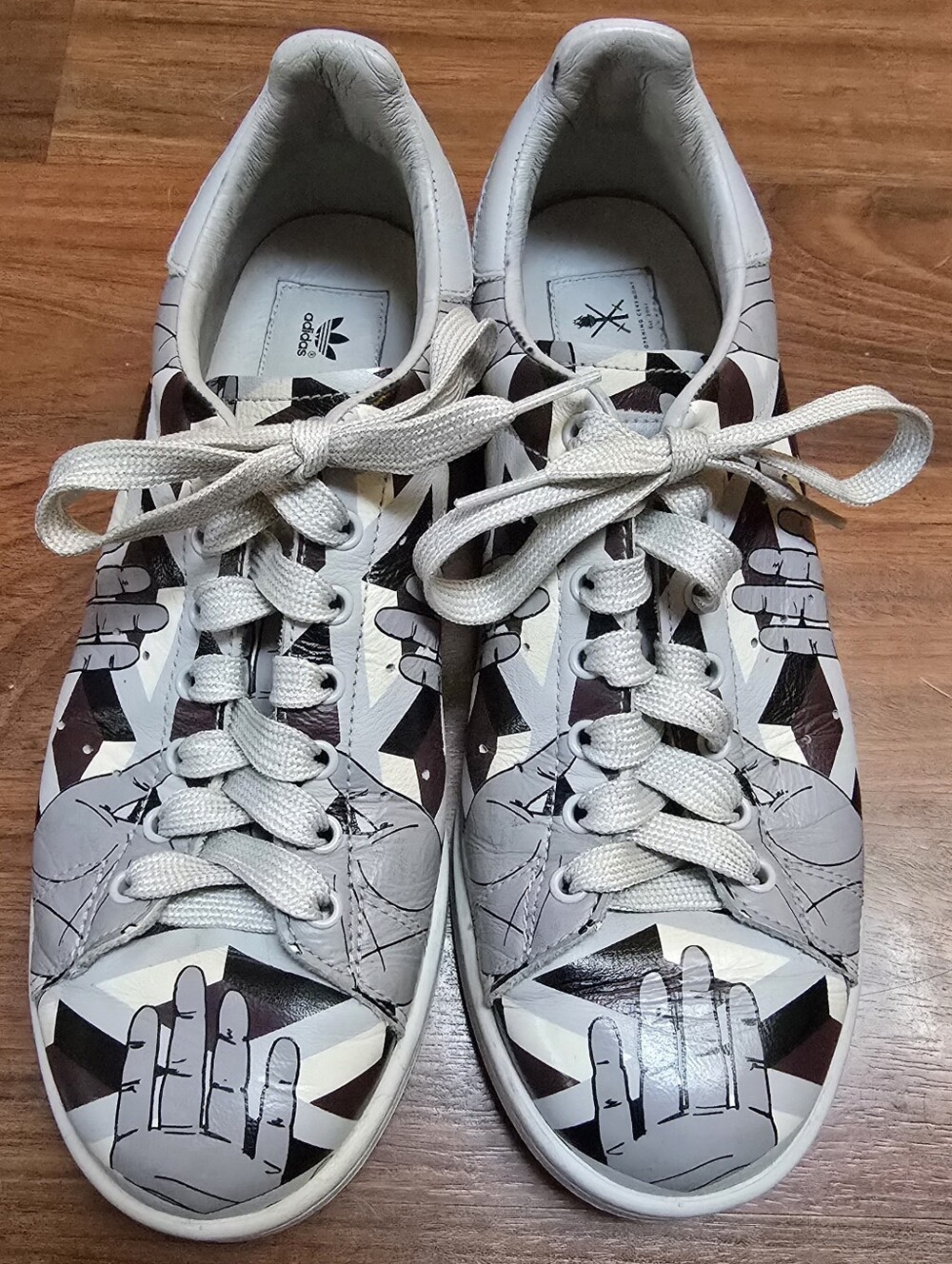 ADIDAS X Opening Ceremony Men's Gray Stan Smith Sneakers B35647 Size US 8 RARE